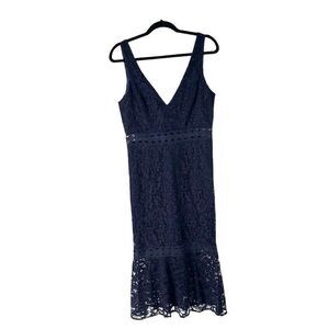 Bardot Fiona Trumpet Dress Navy Blue Women’s Sz‎ 8